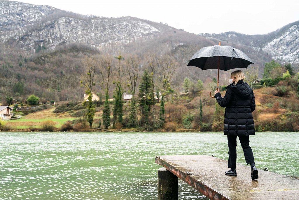 Visite de Bérangère Abba, secrétaire d'état chargée de la Biodiversité de la commune de Thoirette