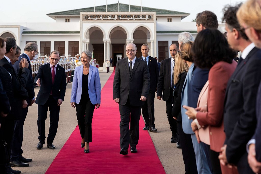Déplacement officiel de Madame la Première ministre
en République algérienne démocratique et populaire.
Alger, lundi 10 octobre 2022.